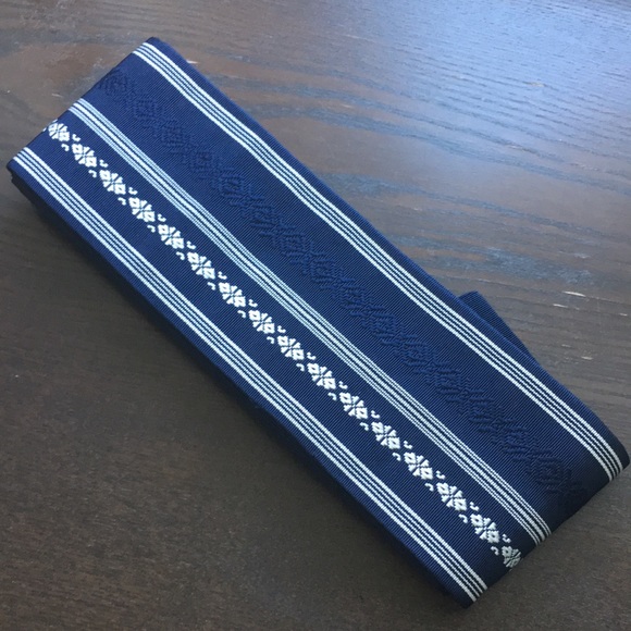 Japanese traditional mens kaku obi for yukata VTG - Picture 2 of 5